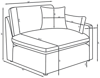 Hobson Upholstered RAF Chair Charcoal