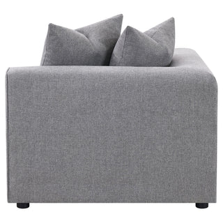 Jennifer Upholstered Corner Chair Grey