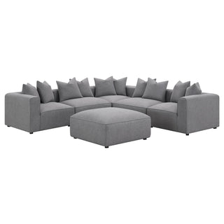 Jennifer Upholstered Corner Chair Grey