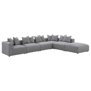 Jennifer Upholstered Corner Chair Grey