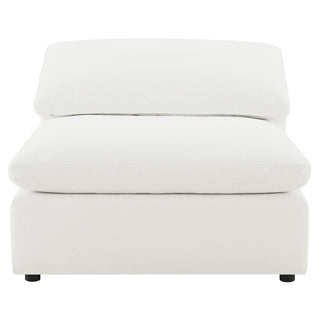 Raleigh Boucle Upholstered Armless Chair Ivory