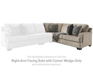 Bovarian Right-Arm Facing Sofa with Corner Wedge