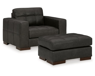 Luigi Oversized Chair and Ottoman
