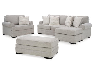 Eastonbridge Sofa Chaise, Oversized Chair, and Ottoman