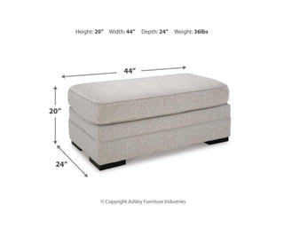 Eastonbridge Sofa Chaise, Oversized Chair, and Ottoman