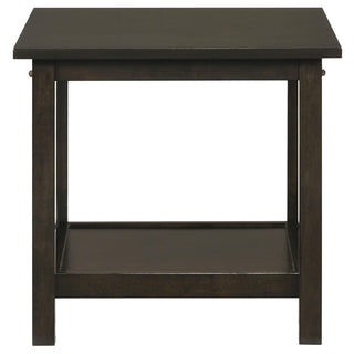 Rachelle 3-piece Rectangular Coffee Table Set Deep Merlot