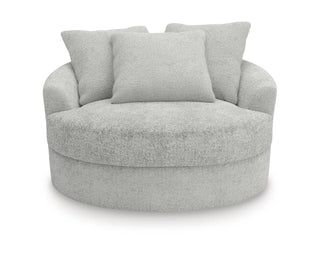 Cuddle Plush Oversized Swivel Accent Chair