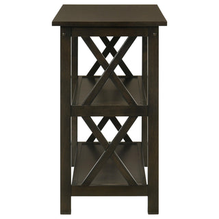 Rachelle 2-shelf Wood Entryway Console Table Deep Merlot