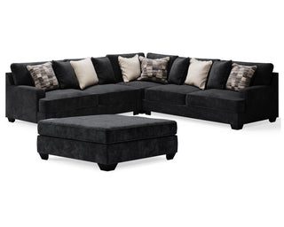 Lavernett 3-Piece Sectional and Oversized Ottoman