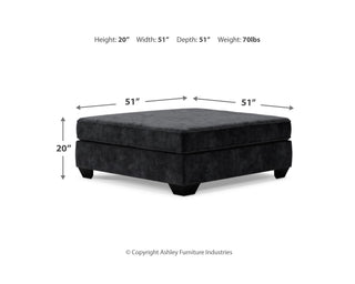 Lavernett 3-Piece Sectional and Oversized Ottoman
