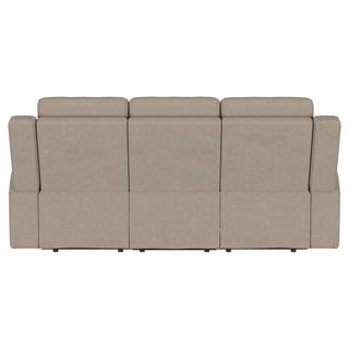 Brentwood Upholstered Motion Reclining Sofa Taupe