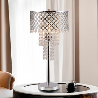 CRYSTAL ON MESH TABLE LAMP 24 H