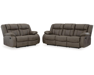 First Base Reclining Sofa and Loveseat