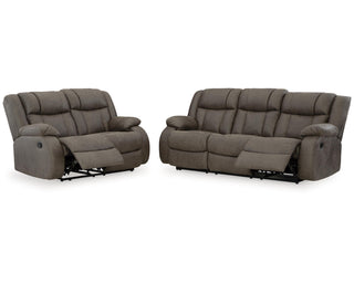 First Base Reclining Sofa and Loveseat