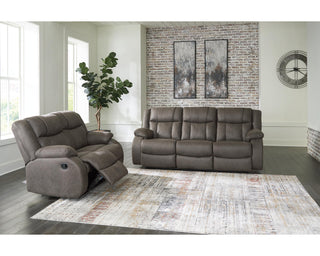 First Base Reclining Sofa and Loveseat