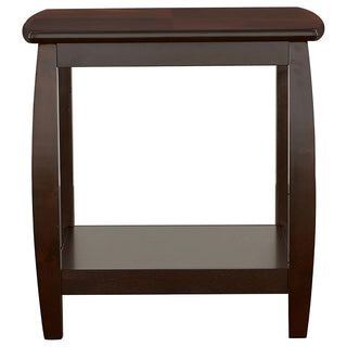 Dixon 1-shelf Square Wood End Table Espresso