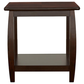 Dixon 1-shelf Square Wood End Table Espresso