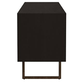 Marsden 2-door Mango Wood 70-inch TV Stand Charcoal Black