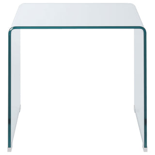 Ripley 3-piece Bent Glass Coffee and End Table Set Clear