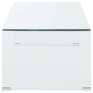 Ripley Rectangular Tempered Bent Glass Coffee Table Clear