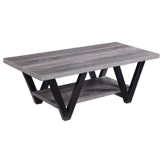 Stevens 3-piece Rectangular Coffee and End Table Set Grey