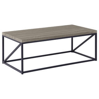Birdie Rectangular Engineered Wood Coffee Table Sonoma Grey