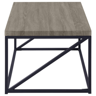 Birdie Rectangular Engineered Wood Coffee Table Sonoma Grey