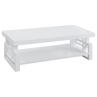 Schmitt 3-piece Coffee and End Table Set White High Gloss