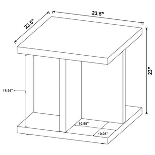 Cortona 3-piece Coffee and End Table Set Mango