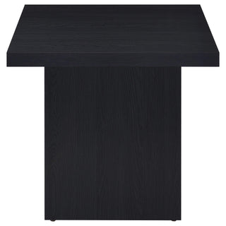Max 2-piece Rectangular Coffee and End Table Set Black