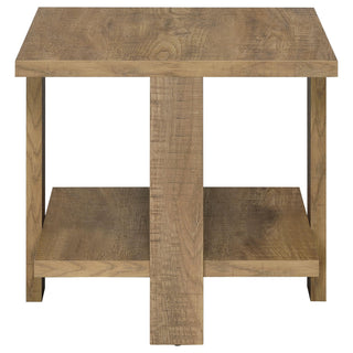 Dawn Square Engineered Wood End Table Mango Brown
