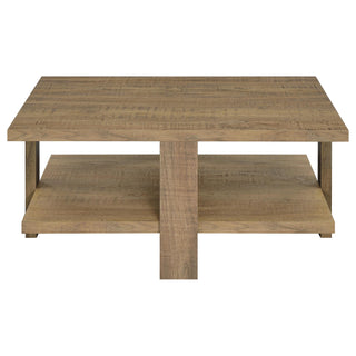 Dawn 2-piece Round Coffee and End Table Set Mango Brown