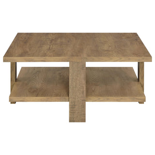 Dawn 2-piece Round Coffee and End Table Set Mango Brown