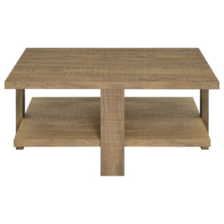 Dawn Square Engineered Wood Coffee Table Mango Brown