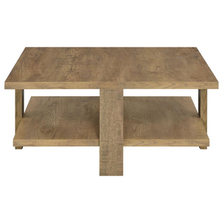 Dawn Square Engineered Wood Coffee Table Mango Brown