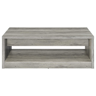 Felix 2-drawer Engineered Wood Coffee Table Grey Driftwood