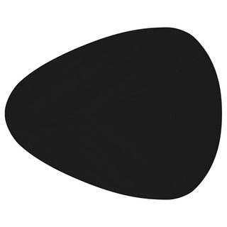 Odessa Triangular Solid Wood End Table Black