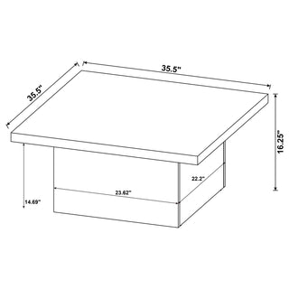 Devar 2-piece Square Coffee and End Table Set Mango