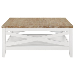 Hollis 3-piece Square Coffee and End Table Set White