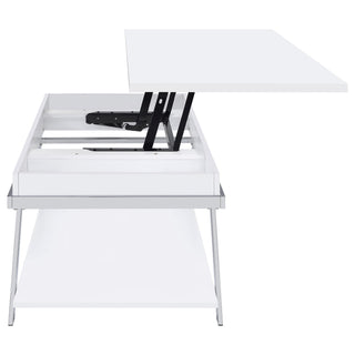 Marcia 2-piece Coffee and End Table Set White High Gloss