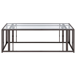 Adri 2-piece Coffee and End Table Set Black Nickel