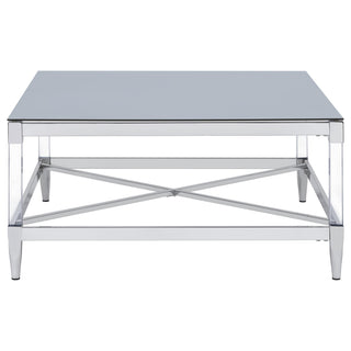 Lindley 3-piece Square Coffee and End Table Set Chrome