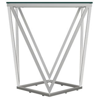 Brittania 2-piece Square Coffee and End Table Set Nickel