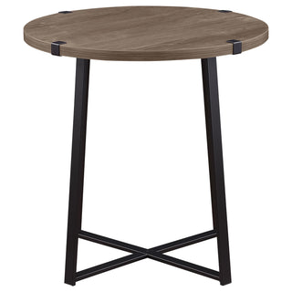 Marcus 3-piece Round Coffee and End Table Set Light Brown