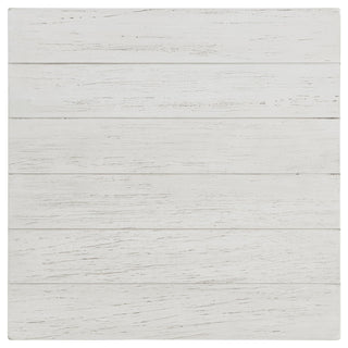 Payne Wood End Table with Shelf Distressed White