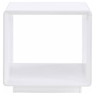 Paseo 3-piece Coffee and End Table Set White High Gloss