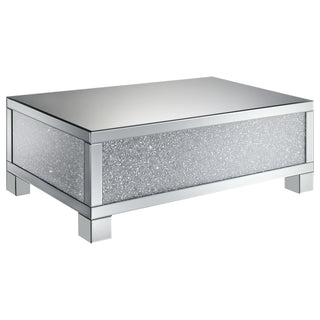 Gillian 3-piece Mirrored Coffee and End Table Set Silver
