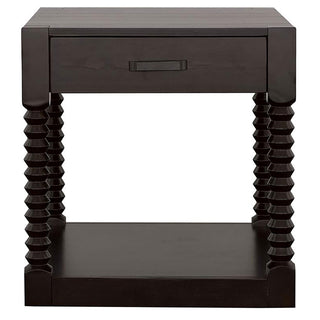Meredith 1-drawer Rectangular Side End Table Coffee Bean