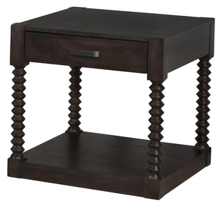 Meredith 1-drawer Rectangular Side End Table Coffee Bean