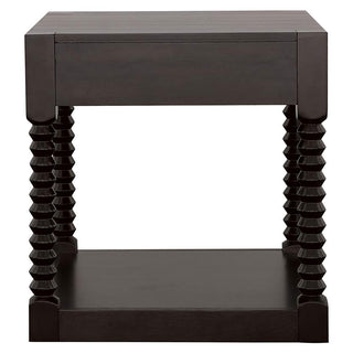 Meredith 1-drawer Rectangular Side End Table Coffee Bean